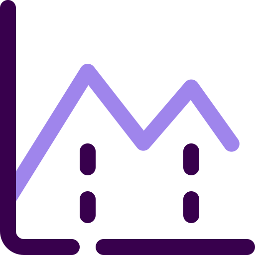 grafico a linee Generic Others icona