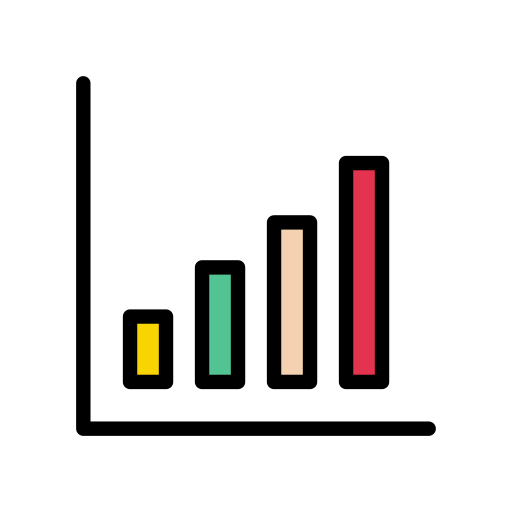 Диаграмма Vector Stall Lineal Color иконка