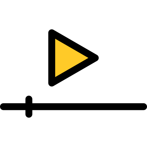 ビデオプレーヤー Generic Outline Color icon