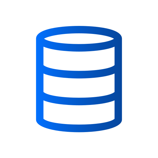 Database Generic Gradient icon