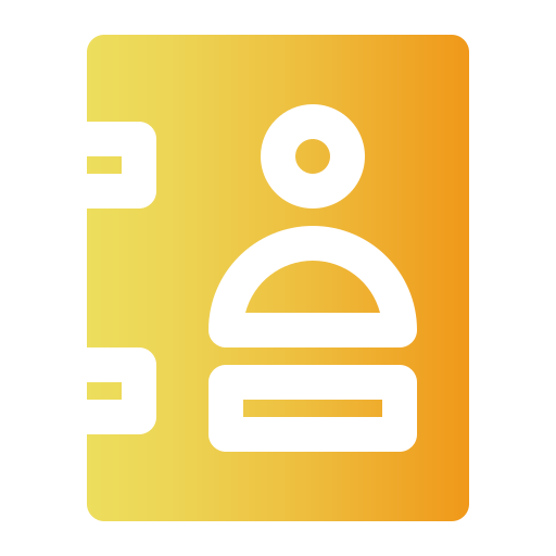 Contact book Generic Flat Gradient icon