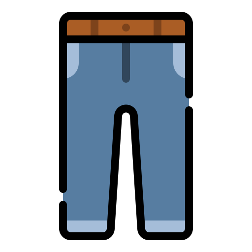 jeans Generic Outline Color icoon
