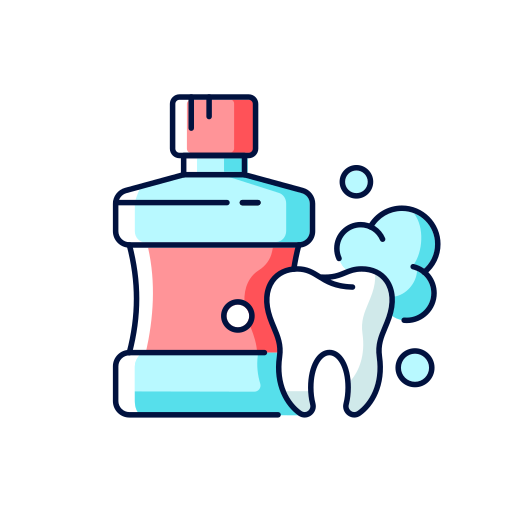 higiena zębów Generic Thin Outline Color ikona