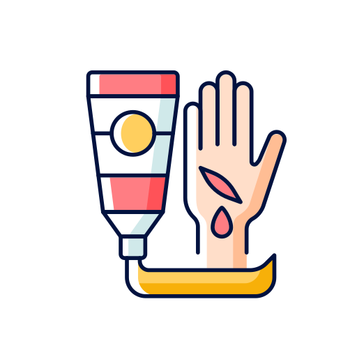 Wound care Generic Thin Outline Color icon