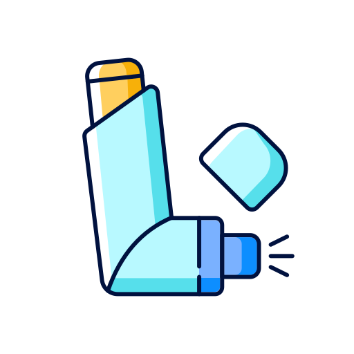 inhalator Generic Thin Outline Color ikona