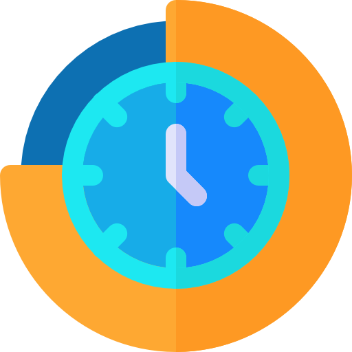 Time management Basic Rounded Flat icon