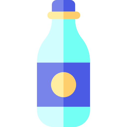 bouteille d'eau Basic Rounded Flat Icône