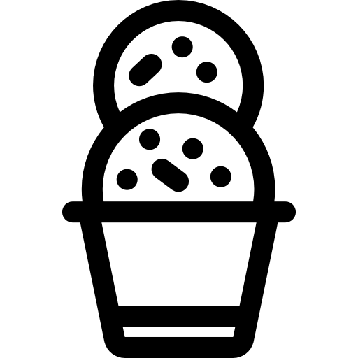 Кекс Basic Rounded Lineal иконка