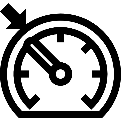 スピードメーター Basic Straight Lineal icon