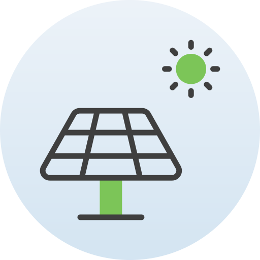 energia słoneczna Generic Circular ikona