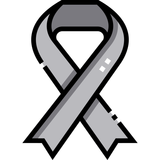 Black ribbon Detailed Straight Lineal color icon