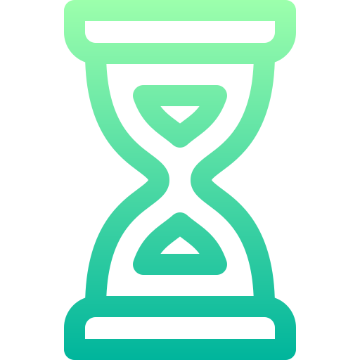 Hourglass Basic Gradient Lineal color icon