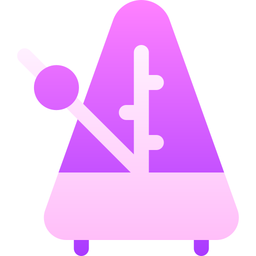 métronome Basic Gradient Gradient Icône