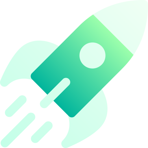 ロケット Basic Gradient Gradient icon