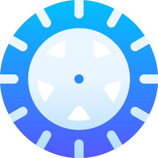 Car wheel Basic Gradient Gradient icon