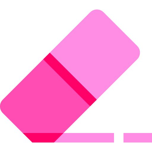 Eraser Basic Sheer Flat icon