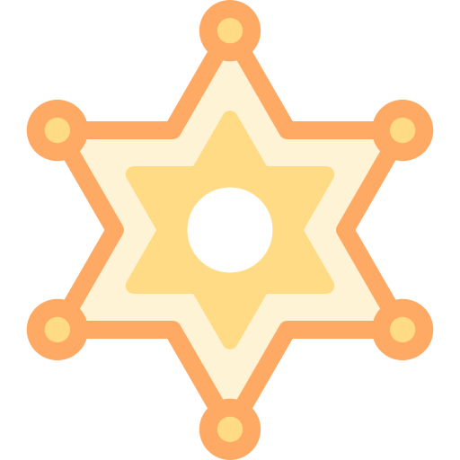 sheriff-abzeichen Detailed color Lineal color icon