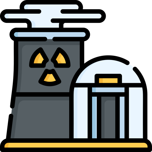 Атомная Электростанция Special Lineal color иконка