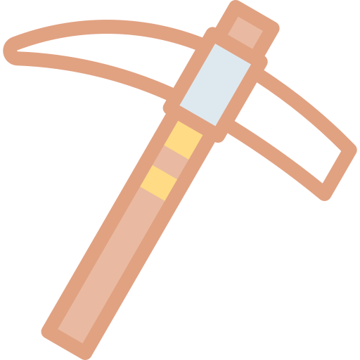 Pickaxe Detailed color Lineal color icon