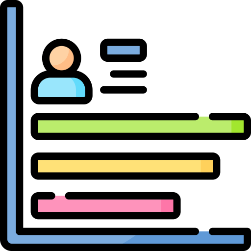 Statistics Special Lineal color icon