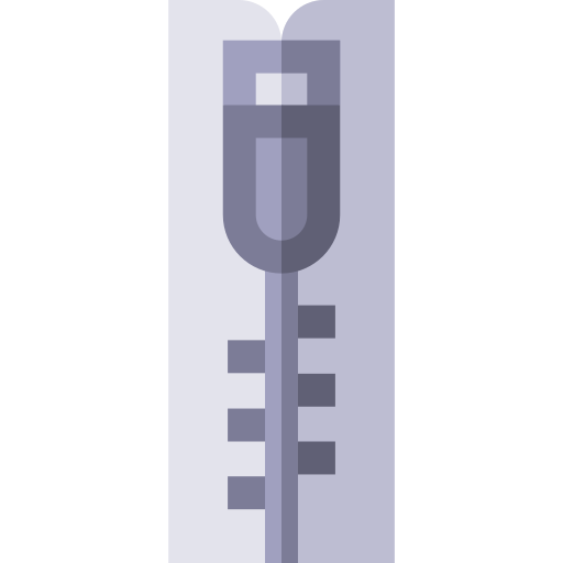 cremallera Basic Straight Flat icono