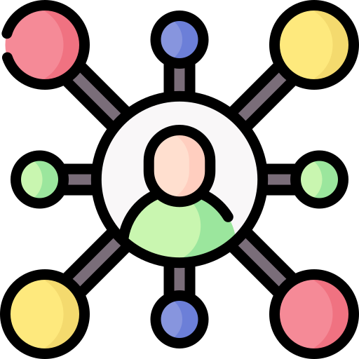 netwerken Special Lineal color icoon