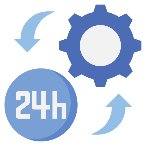 24 hours Surang Flat icon