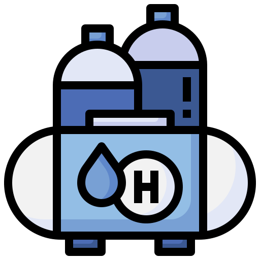 Hydrogen Surang Lineal Color icon