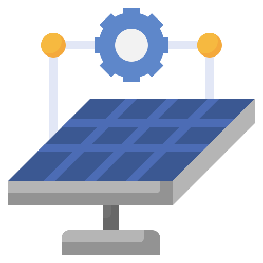 célula solar Surang Flat Ícone