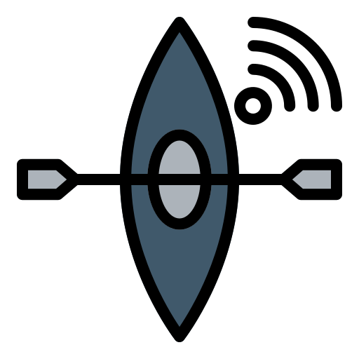 カヤック Generic Outline Color icon