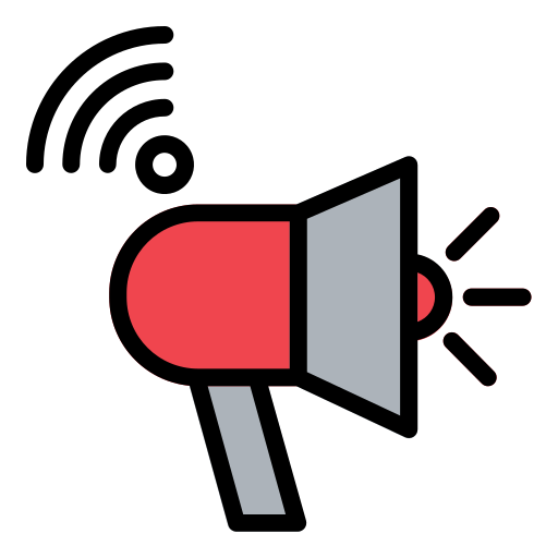 Megaphone Generic Outline Color icon