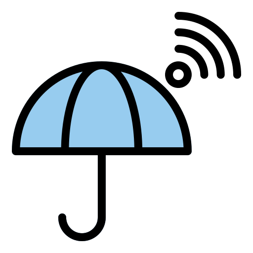傘 Generic Outline Color icon