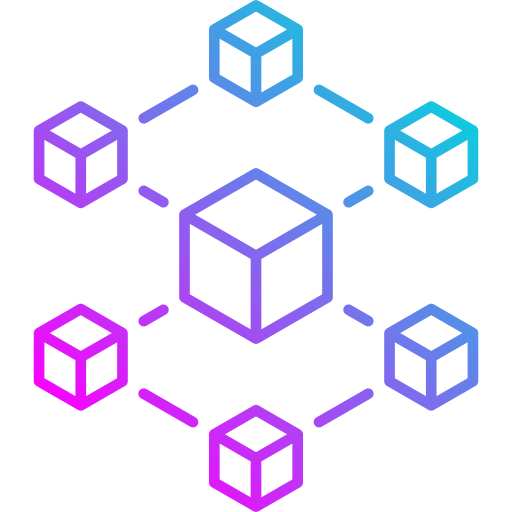 cadena de bloques Generic Gradient icono