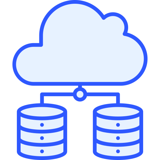 cloud computing Generic Blue icon