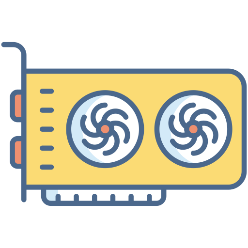 Video card Generic Outline Color icon