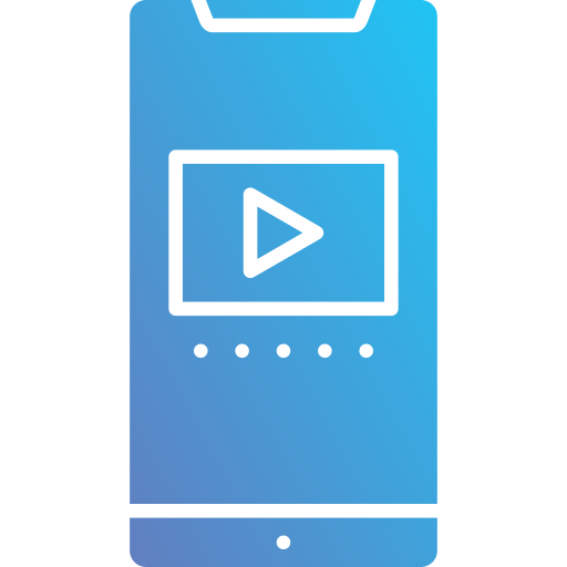 video speler Generic Flat Gradient icoon