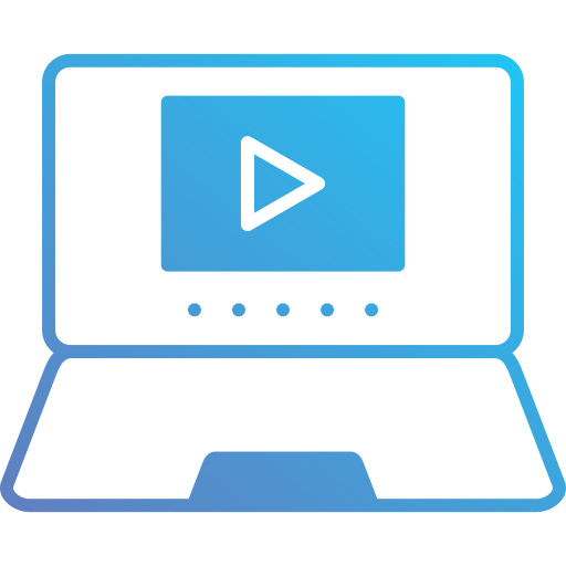 Video player Generic Outline Gradient icon