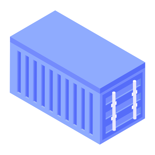 container Generic Isometric icoon