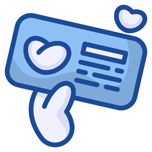 mensaje de amor Generic Blue icono