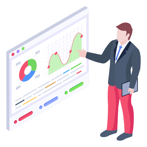 analyse web Generic Isometric Icône