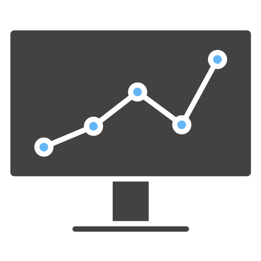 statistiek Generic Blue icoon