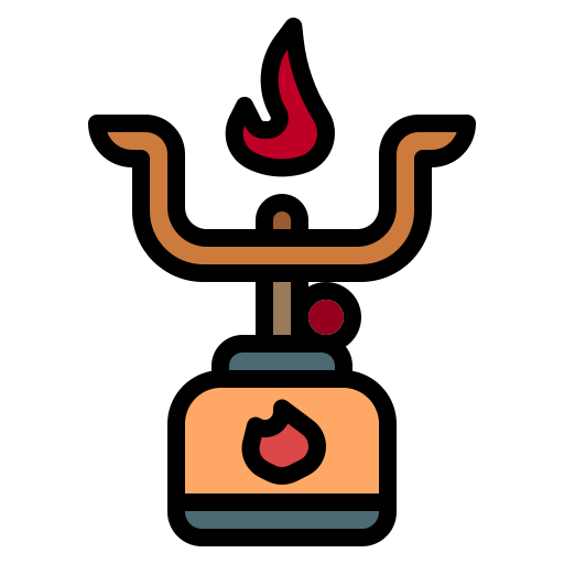 キャンプ用ガス Generic Outline Color icon
