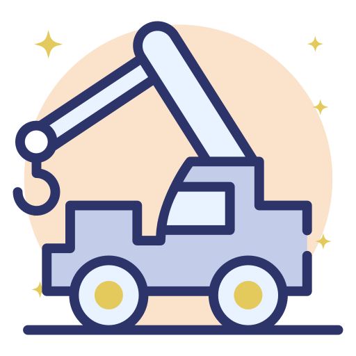 Crane truck Generic Rounded Shapes icon