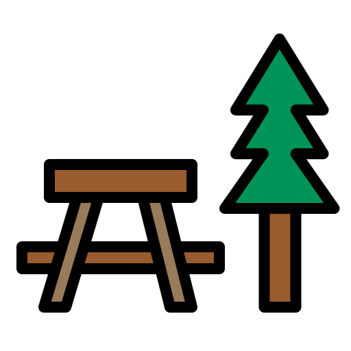 picknicktafel Generic Outline Color icoon