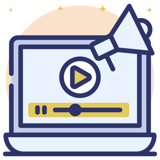 Video marketing Generic Rounded Shapes icon
