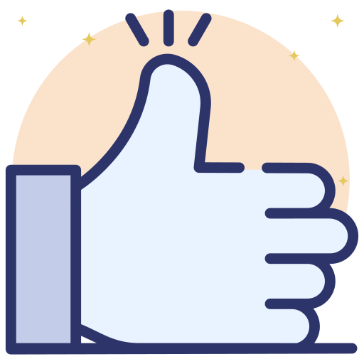 Thumbs up Generic Rounded Shapes icon