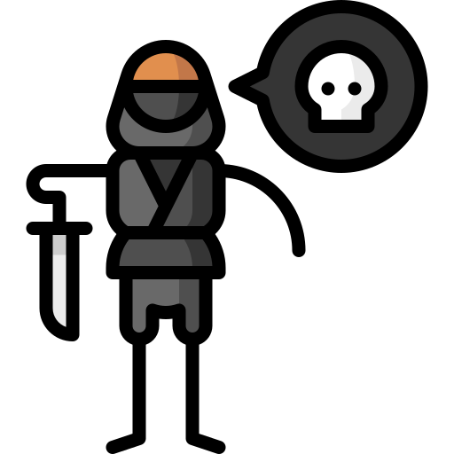 Assassin Puppet Characters Lineal Color icon