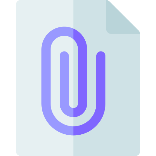 Attachment Basic Rounded Flat icon
