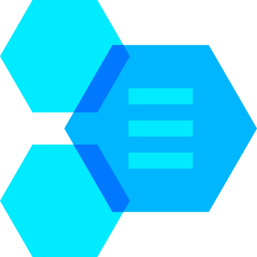Hexagon Basic Sheer Flat icon
