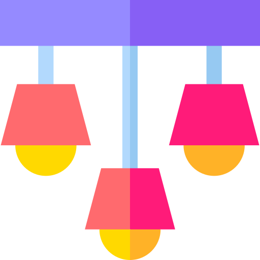 シャンデリア Basic Straight Flat icon